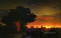 日没時のクリミアの眺め 1862 ロマンチックなイワン・アイヴァゾフスキー ロシア